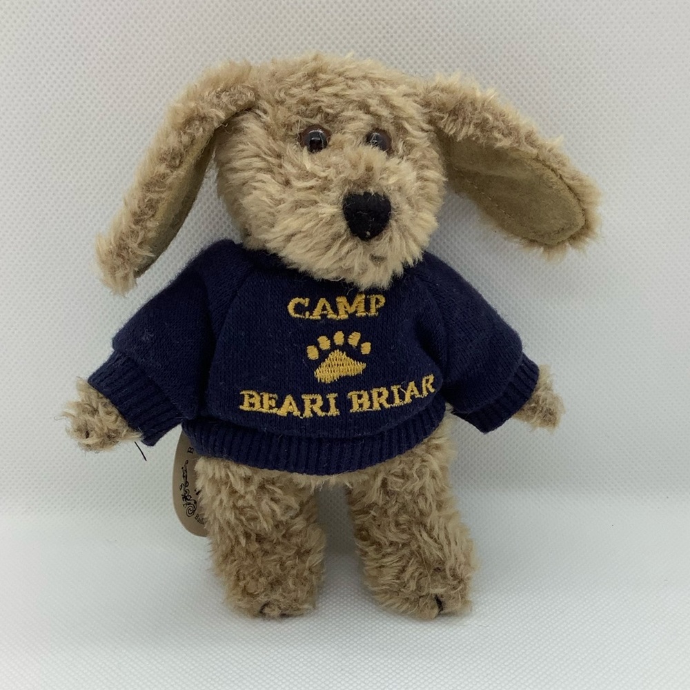 Boyds Bear Jointed Plush Dog Bailey Stuffed Animal Camp Beari Briar Sweater Tags